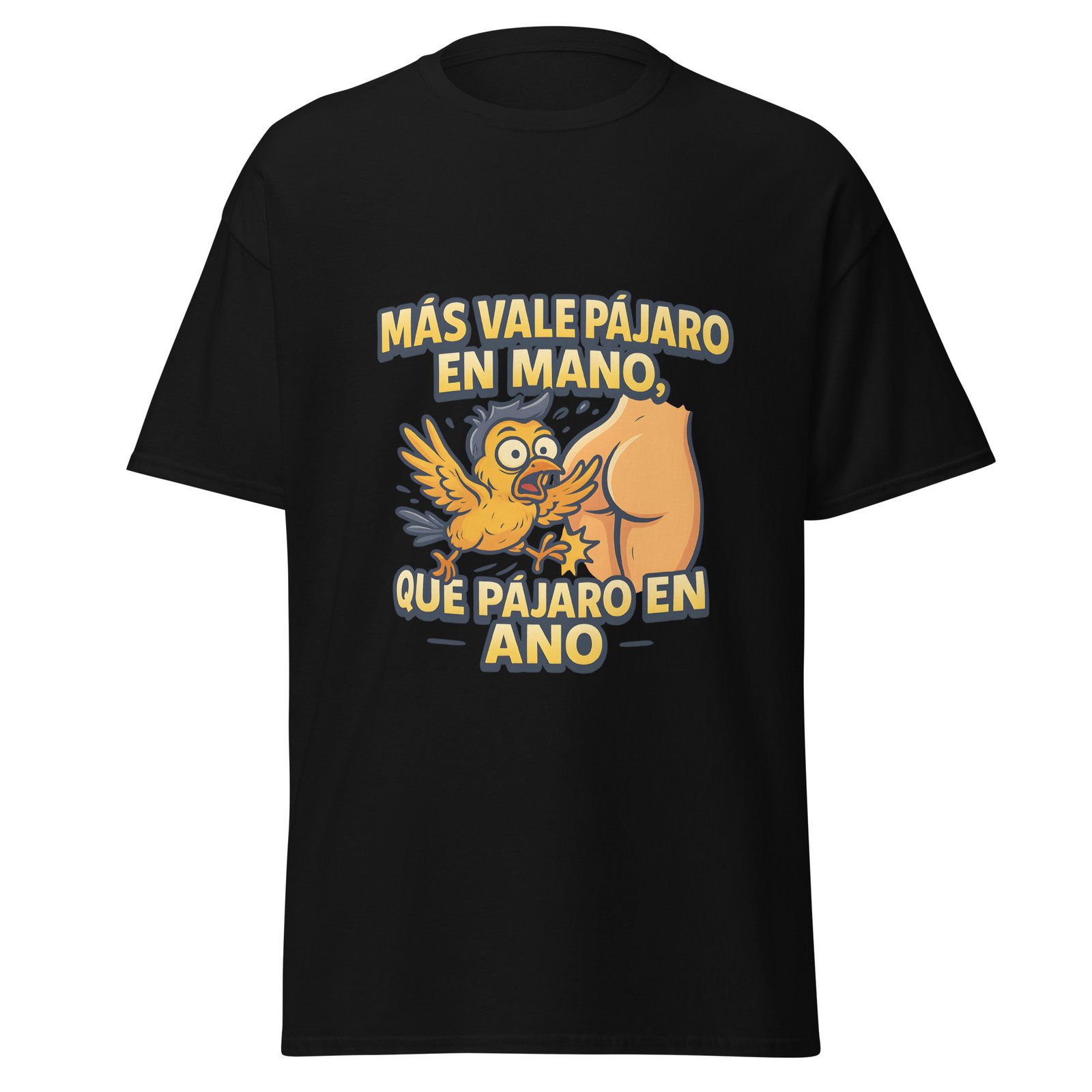 Camiseta MAS VALE PAJARO EN MANO (B) - Imagen 2