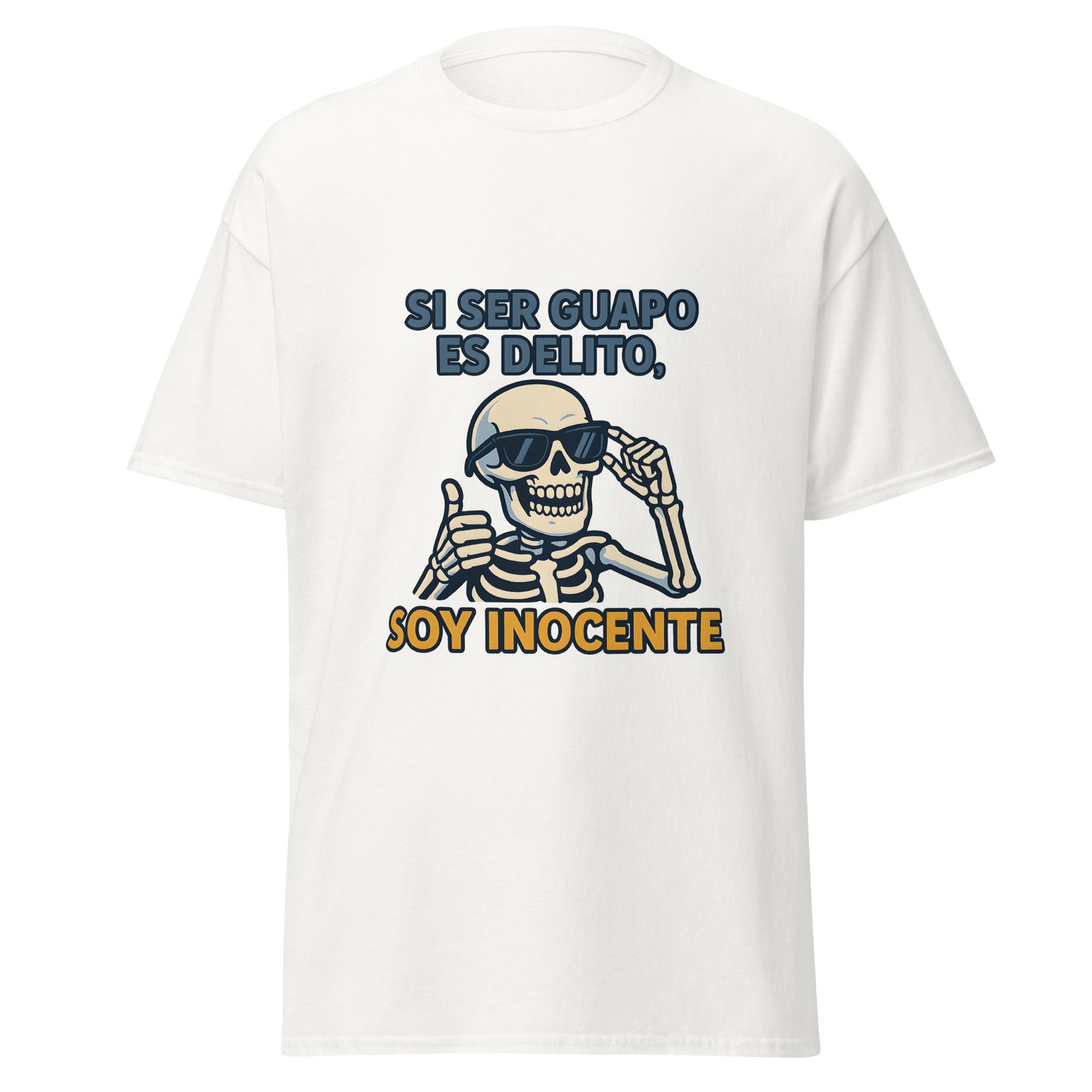 Camiseta SI SER GUAPO ES DELITO - Imagen 4