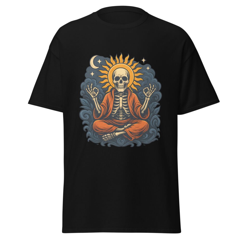 Camiseta clásica ESQUELETO MEDITANDO