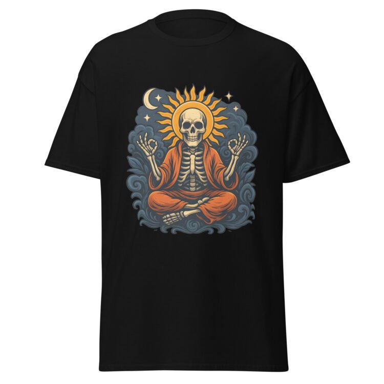 Camiseta clásica ESQUELETO MEDITANDO