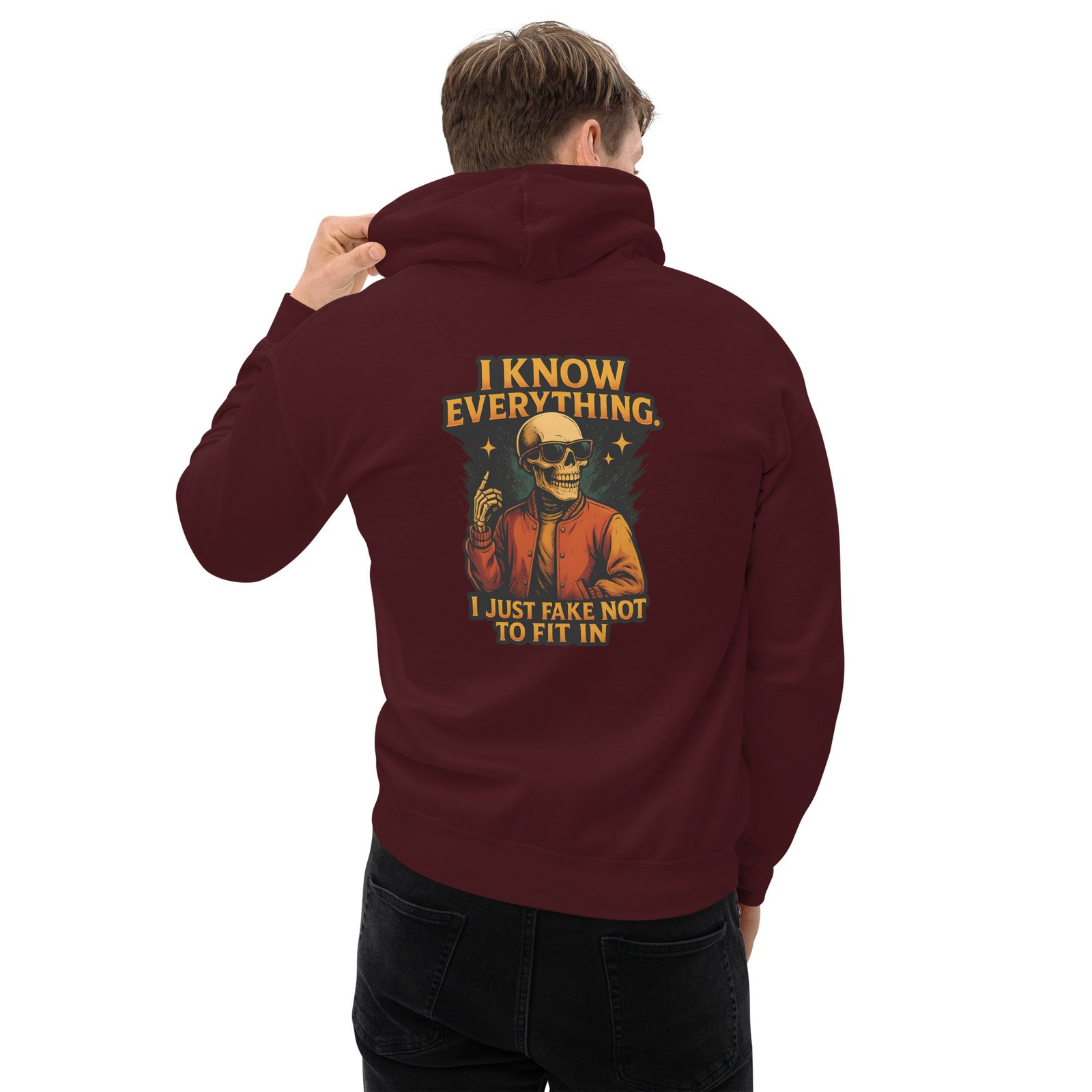 Sudadera con capucha I KNOW EVERYTHING - Imagen 4