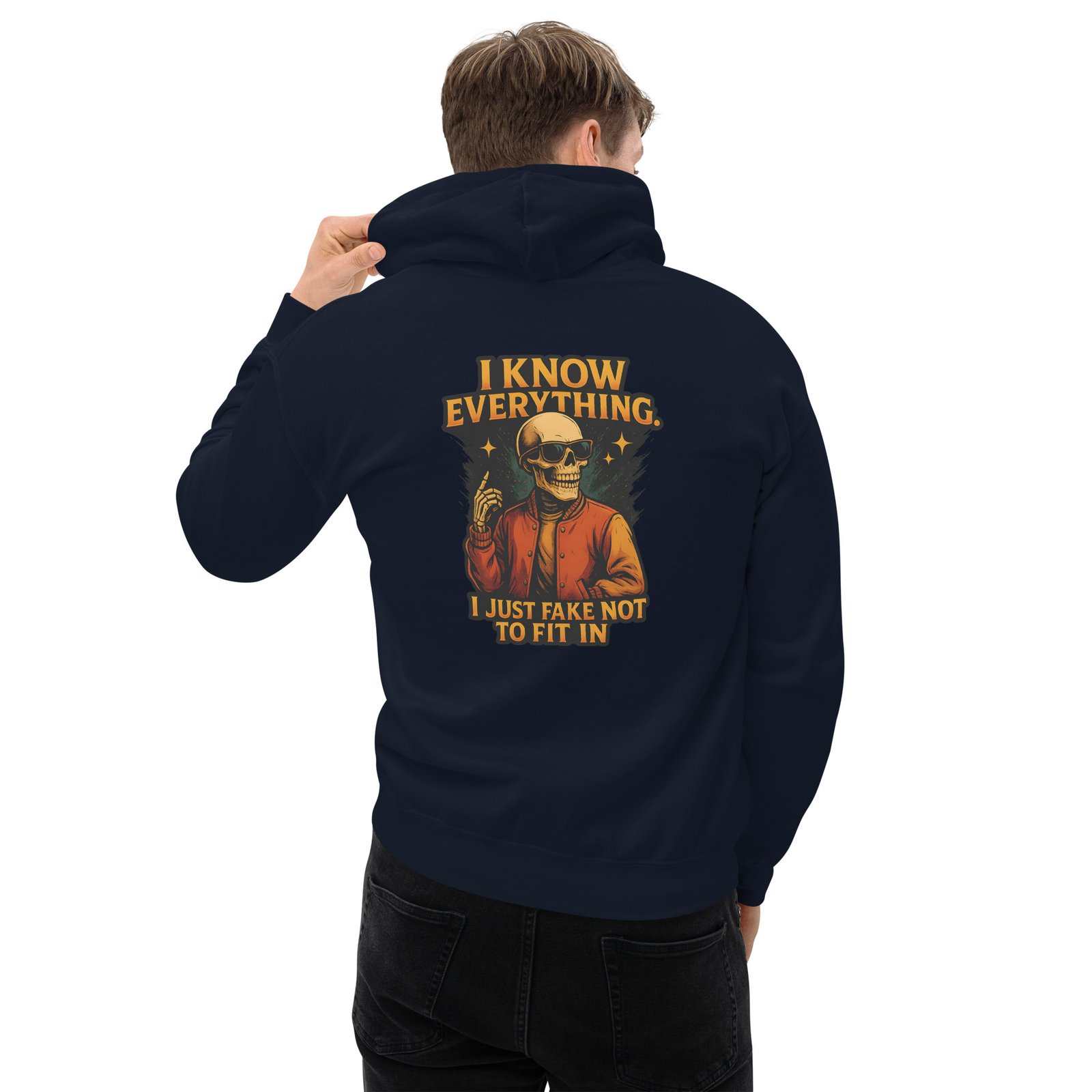 Sudadera con capucha I KNOW EVERYTHING - Imagen 3