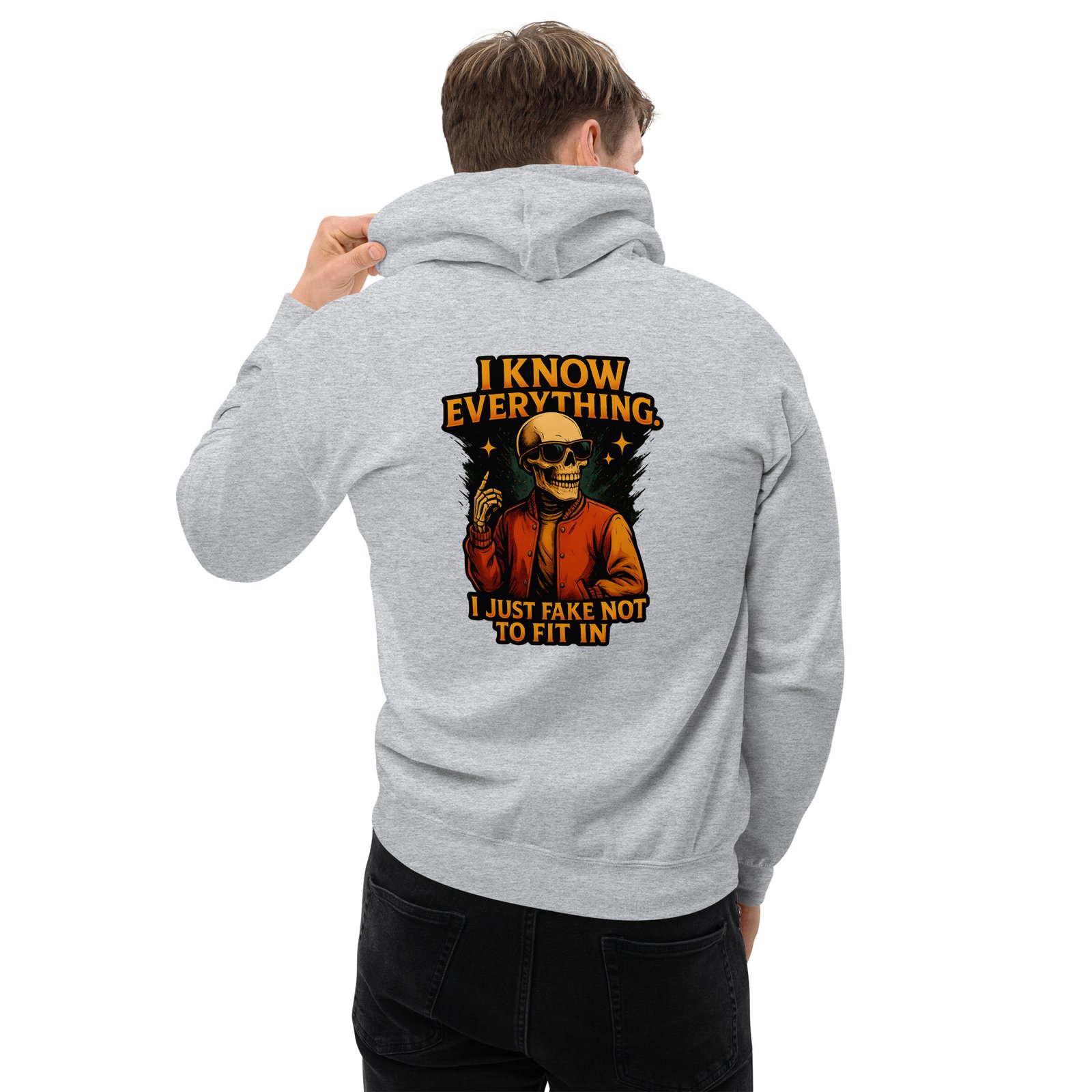 Sudadera con capucha I KNOW EVERYTHING - Imagen 5